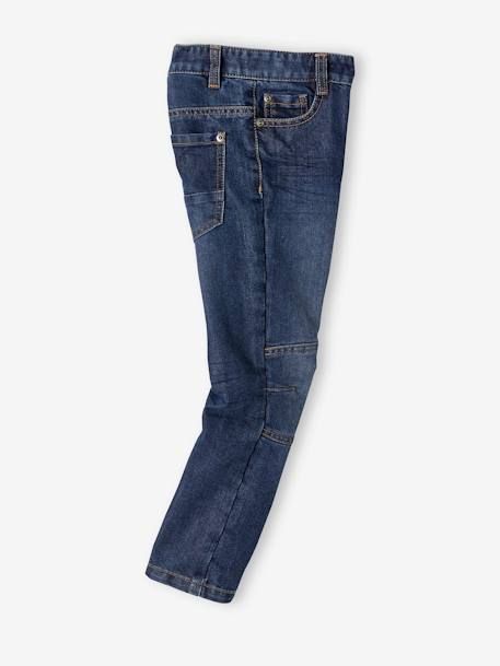 Jean garçon droit MorphologiK FIN waterless denim brut+stone 4 - vertbaudet enfant 