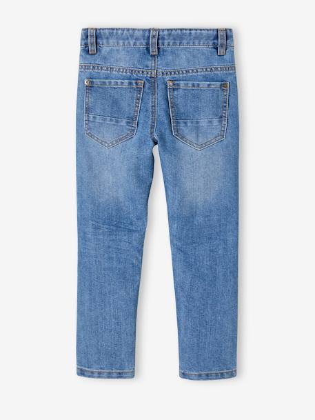 Jean garçon droit MorphologiK FIN waterless denim brut+stone 16 - vertbaudet enfant 