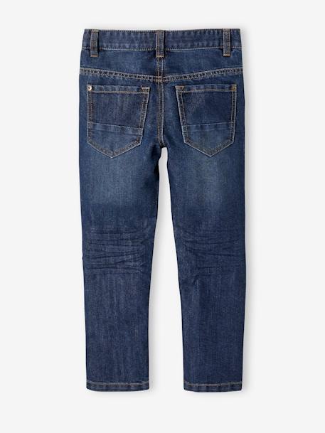 Jean garçon droit MorphologiK FIN waterless denim brut+stone 6 - vertbaudet enfant 