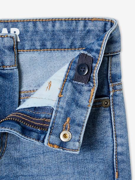 Jean garçon droit indestructible morphologique MEDIUM denim brut+denim stone 12 - vertbaudet enfant 