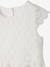Robe cérémonie fille effet 2 en 1 haut en macramé ivoire+rose nude 4 - vertbaudet enfant 