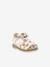 Sandales cuir bébé Nonosti Iconique Nonorally KICKERS® BLANC CASSE FLOWER+JAUNE FLOWER 1 - vertbaudet enfant 