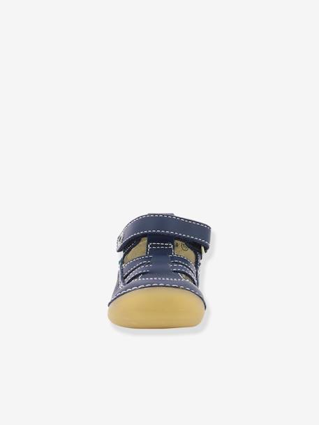 Sandales cuir bébé Sushy Originel Softers BLANC+caramel+marine 17 - vertbaudet enfant 