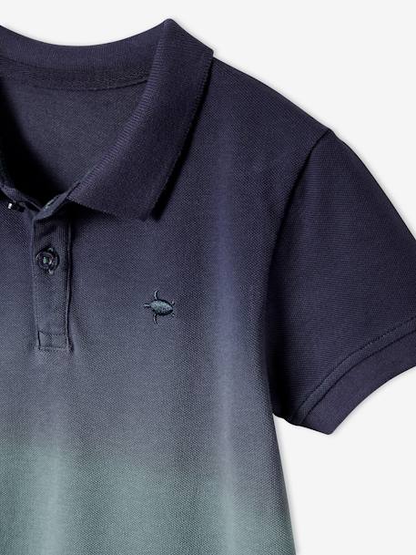 Polo garçon effet dip & dye dark bleu indigo 5 - vertbaudet enfant 