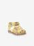 Sandales cuir bébé Nonosti Iconique Nonorally JAUNE FLOWER 1 - vertbaudet enfant 