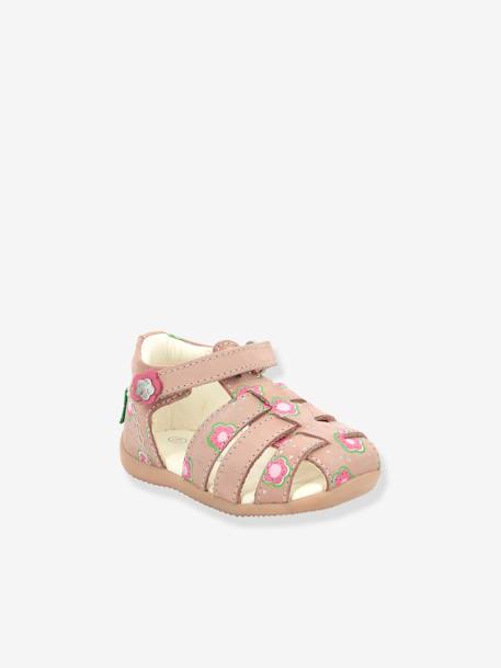 Sandales cuir bébé Bigflo-2 Iconique Biboo KICKERS® ROSE FLOWER 1 - vertbaudet enfant 