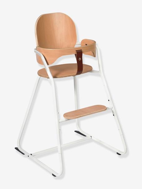 Chaise haute design Tibu CHARLIE CRANE gris/blanc/bois 1 - vertbaudet enfant 