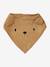 Lot de 3 bavoirs bandanas en éponge et gaze de coton caramel 4 - vertbaudet enfant 