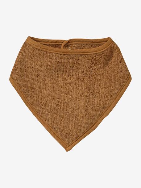 Lot de 3 bavoirs bandanas en éponge et gaze de coton caramel 3 - vertbaudet enfant 