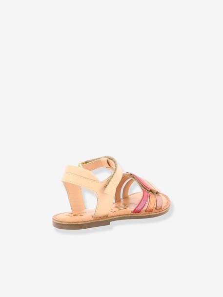 Sandales cuir fille Diamanto Diva ROSE CORAIL METALLISE 5 - vertbaudet enfant 