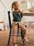 Pantalon Mom et sa ceinture en gaze de coton fille moutarde+pêche+rose 17 - vertbaudet enfant 