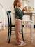 Pantalon Mom et sa ceinture en gaze de coton fille moutarde+pêche+rose 22 - vertbaudet enfant 