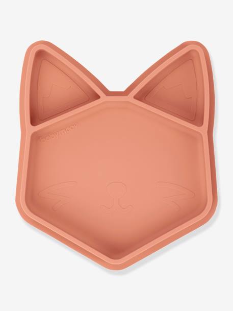 Assiette repas BABYMOOV ISY Bleu (chien)+terracotta (renard) 8 - vertbaudet enfant 