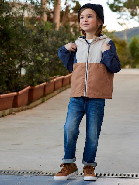 Jean droit relax forme loose garçon stone 11 - vertbaudet enfant 