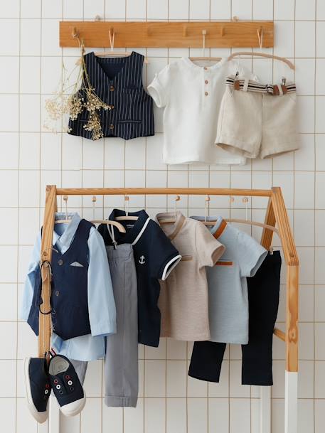 Polo bébé personnalisable marine 7 - vertbaudet enfant 
