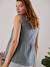 Blouse de grossesse et d'allaitement gaze de coton BLANC CLAIR IMPRIME+VERT MOYEN UNI AVEC DECOR 11 - vertbaudet enfant 