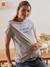 T-shirt à message grossesse et allaitement en coton bio Gris chiné 2 - vertbaudet enfant 