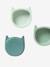 Lot de 3 bols en silicone Chat lot caramel+lot vert 10 - vertbaudet enfant 