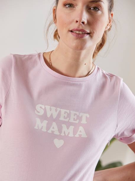 T-shirt à message grossesse et allaitement en coton bio Parme 2 - vertbaudet enfant 