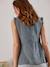 Blouse de grossesse et d'allaitement gaze de coton BLANC CLAIR IMPRIME+VERT MOYEN UNI AVEC DECOR 10 - vertbaudet enfant 