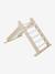 Triangle d'escalade à grimper en bois BEIGE MOYEN UNI AVEC DECOR 2 - vertbaudet enfant 
