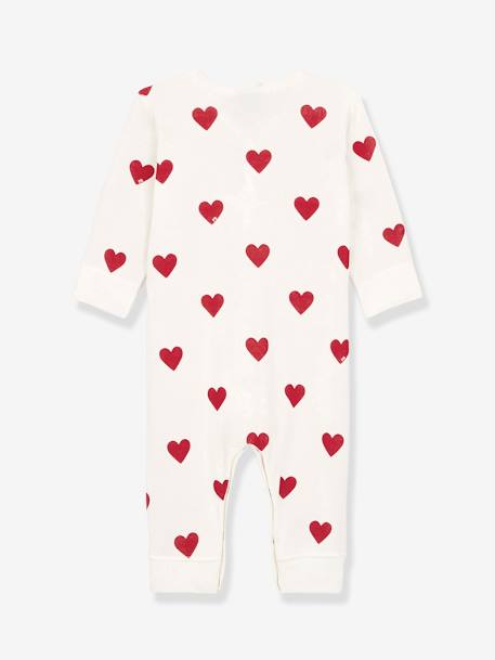 Dors-bien coeurs bébé en coton bio PETIT BATEAU blanc imprimer coeur 4 - vertbaudet enfant 