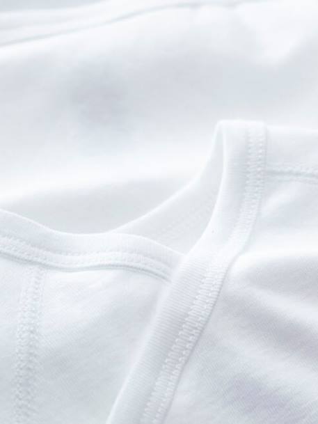 Lot de 2 bodies croisés manches longues bébé naissance en coton bio blanc 3 - vertbaudet enfant 