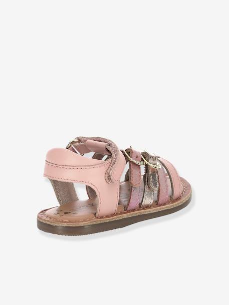 Sandales cuir fille Diveta KICKERS® ROSE CLAIR RAINBOW 5 - vertbaudet enfant 