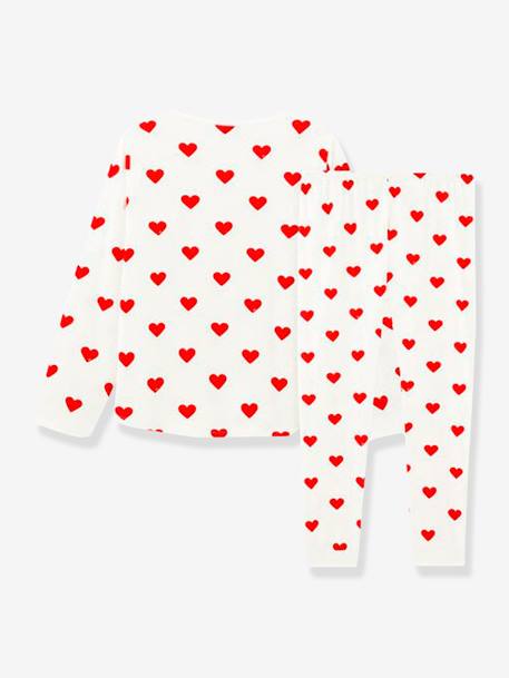 Pyjama coeur fille manches longues en coton bio motif coeurs 3 - vertbaudet enfant 