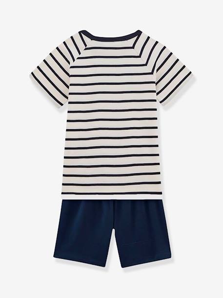 Pyjacourt à rayures petit garçon coton - rayé marine 3 - vertbaudet enfant 