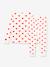 Pyjama coeur fille manches longues en coton bio motif coeurs 2 - vertbaudet enfant 