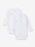 Lot de 2 bodies croisés manches longues bébé naissance en coton bio blanc 1 - vertbaudet enfant 