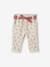 Pantalon paperbag bébé avec ceinture beige clair imprimé 3 - vertbaudet enfant 