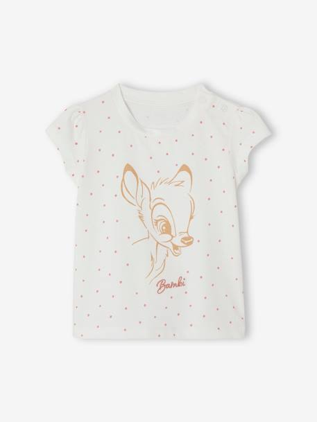 T-shirt bébé fille Disney® Bambi Blanc imprimé 1 - vertbaudet enfant 