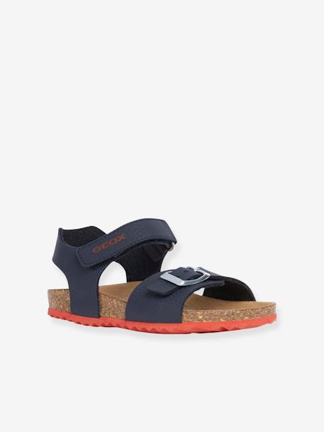 Sandales J GHITA BOY bleu+marron+NAVY RED 13 - vertbaudet enfant 