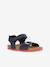 Sandales J GHITA BOY bleu+marron+NAVY RED 13 - vertbaudet enfant 