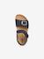 Sandales J GHITA BOY bleu+marron+NAVY RED 17 - vertbaudet enfant 