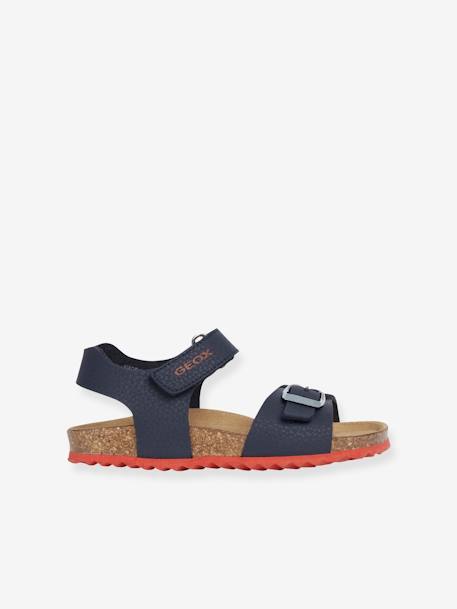 Sandales J GHITA BOY bleu+marron+NAVY RED 14 - vertbaudet enfant 