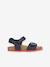Sandales J GHITA BOY bleu+marron+NAVY RED 14 - vertbaudet enfant 
