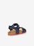 Sandales J GHITA BOY bleu+marron+NAVY RED 16 - vertbaudet enfant 