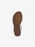 Sandales J SANDALE KARLY FILL BLACK PLATINIUM+CARAMEL 13 - vertbaudet enfant 