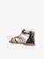 Sandales J SANDALE KARLY FILL BLACK PLATINIUM+CARAMEL 3 - vertbaudet enfant 