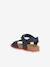Sandales J GHITA BOY bleu+marron+NAVY RED 15 - vertbaudet enfant 