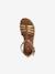 Sandales J SANDALE KARLY FILL BLACK PLATINIUM+CARAMEL 12 - vertbaudet enfant 
