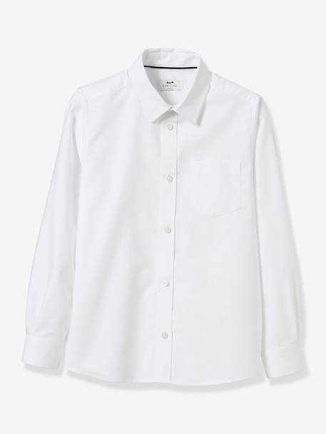 Chemise oxford garçon Blanc 1 - vertbaudet enfant 