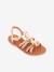 Sandales cuir fille Baia PAR M. BELARBI or/multi 3 - vertbaudet enfant 