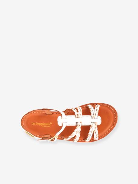 Sandales cuir fille Baia PAR M. BELARBI blanc/multi+or/multi 2 - vertbaudet enfant 