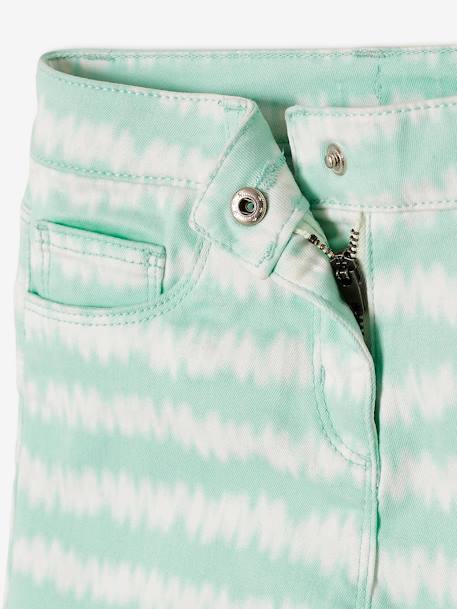 Short effet 'tie & dye' fille blanc / turquoise 6 - vertbaudet enfant 