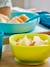 Assiette silicone avec ventouse bleu+rose+vert 3 - vertbaudet enfant 