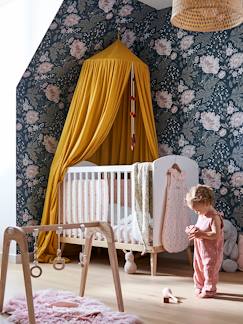 Linge de maison et décoration-Décoration-Rideau-Ciel de lit pompons